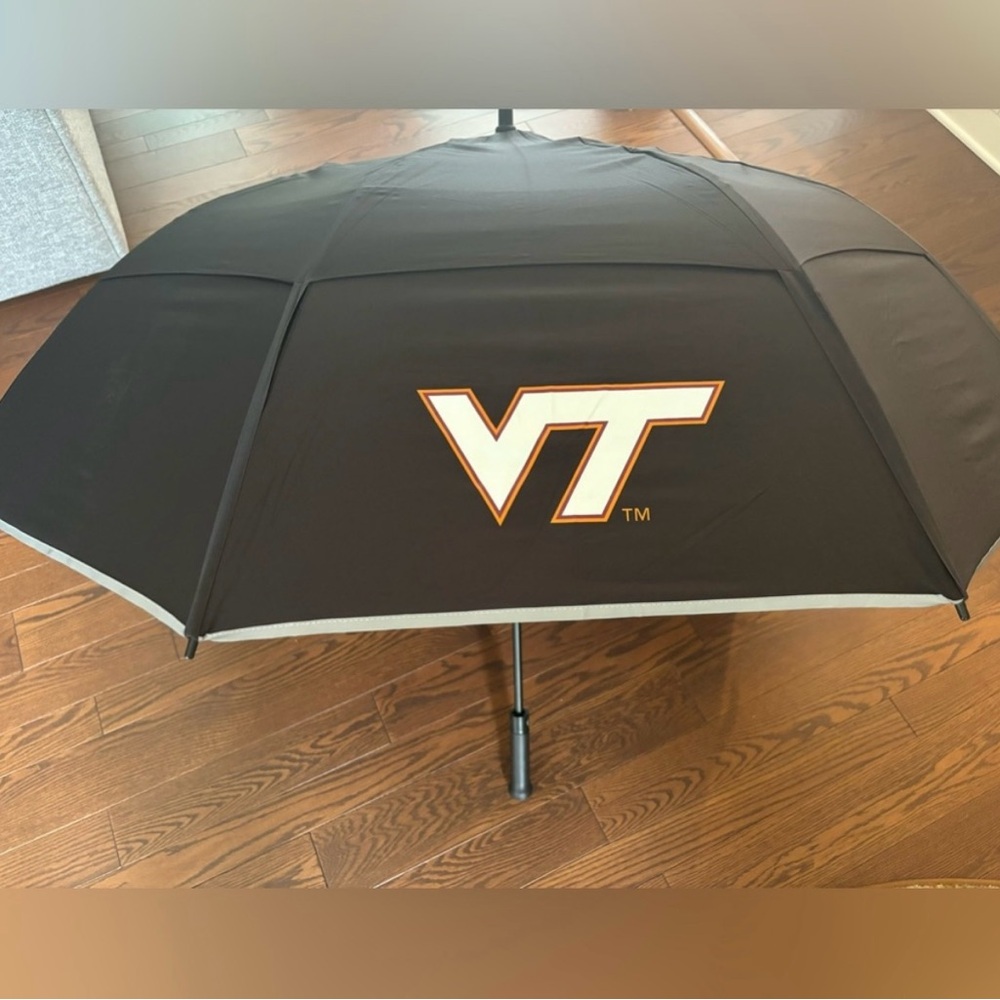 NEW Virginia Tech Weatherman 68" Golf Umbrella Black Hokies VT Gift